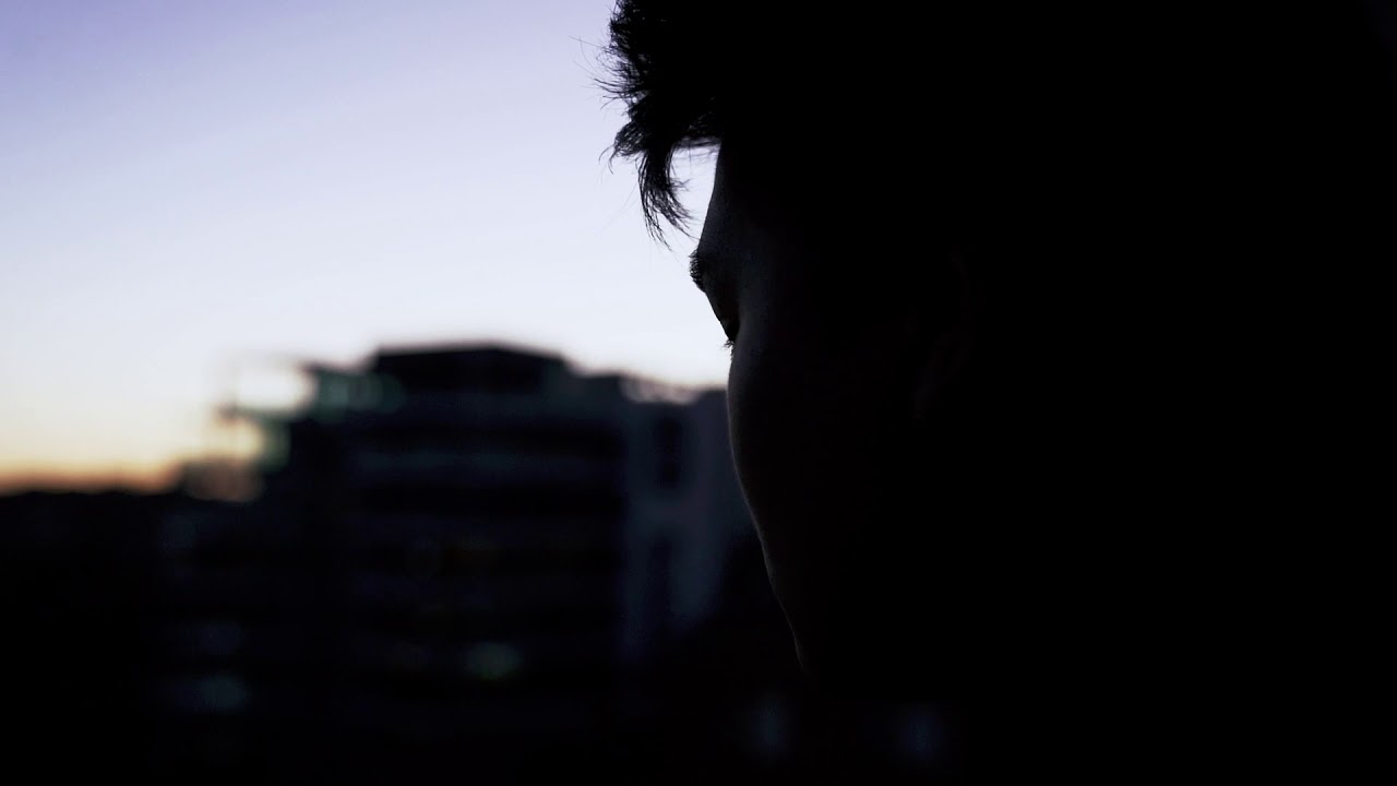 Man Watching Sunset and Is Upset - HIGHEST 4K QUALITY Stock Footage