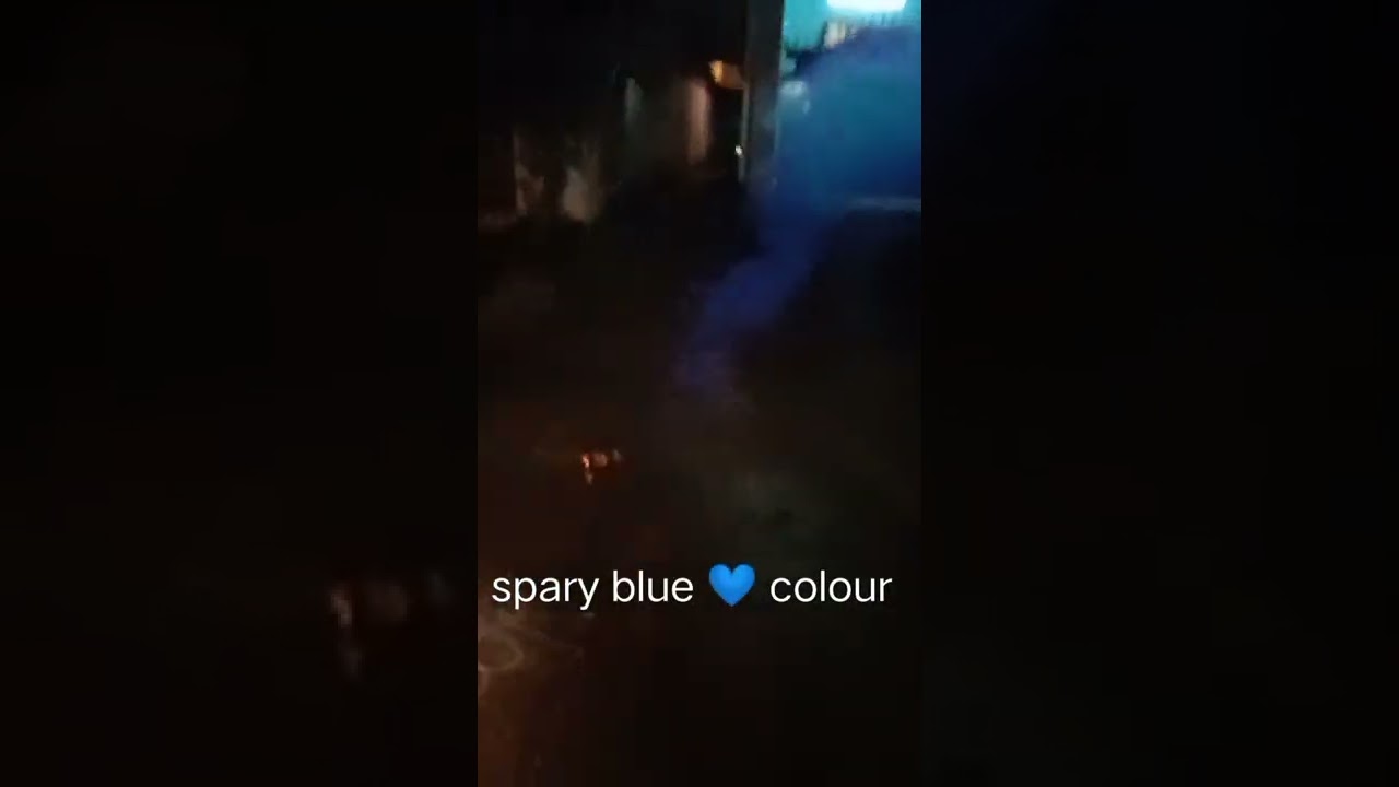 spray blue colour 🔵🔵🔵