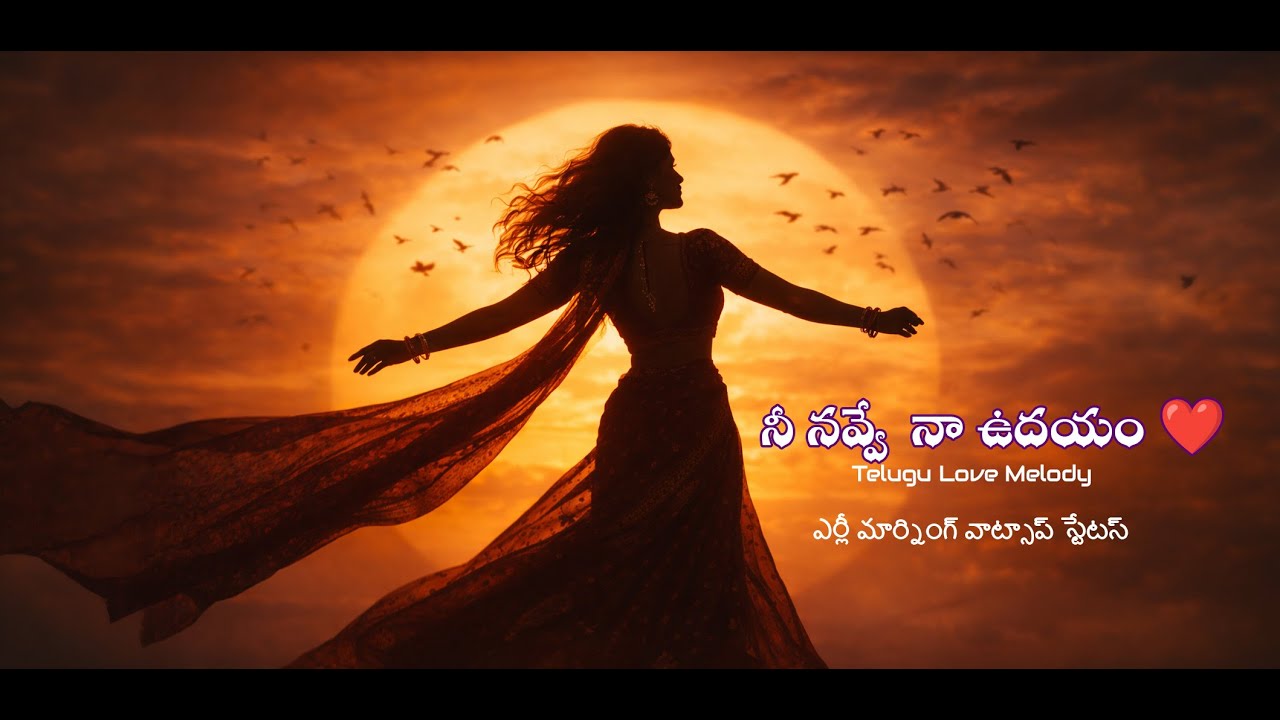 Nee Navve Naa Udayam 🎵 Soulful Telugu Romantic Song 2026 | New Tollywood Hits |  whatsapp Status