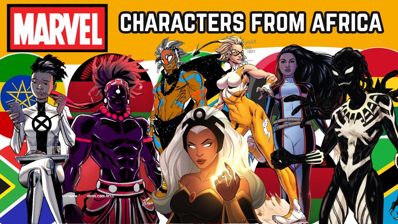 Notable Marvel Characters from Africa 