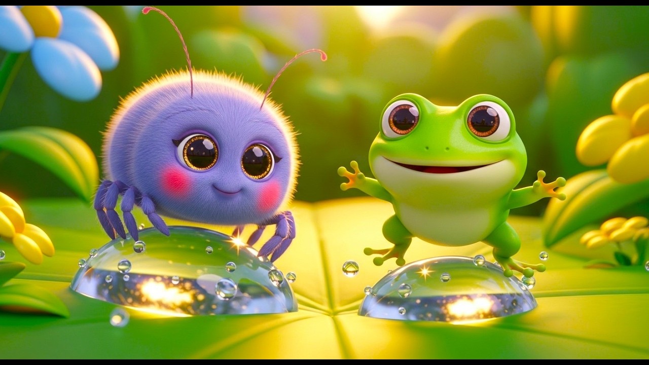 Itsy Bitsy Spiders Cross the Drops with Baby Frog – Fun & Learning Challenge!