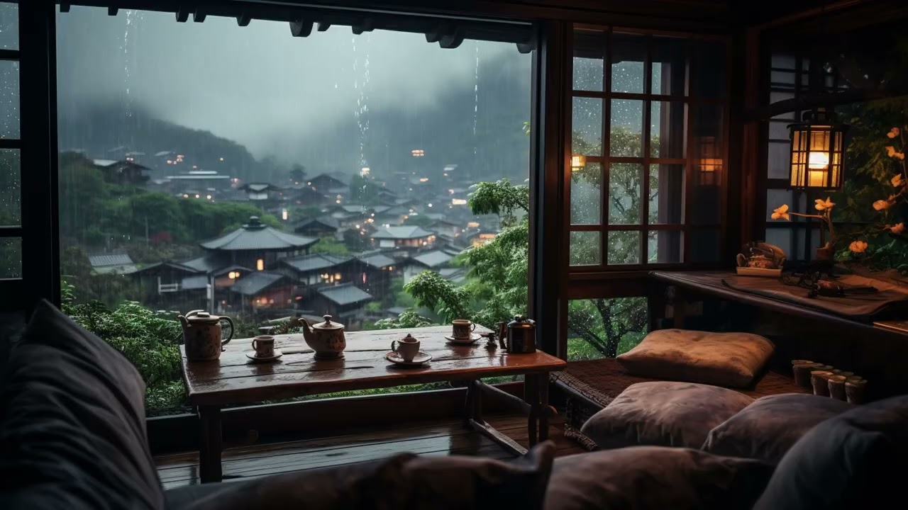 Soothing Piano Music with Rain on the Window 🎹 Calm Your Mind for Deep Meditation and Sleep