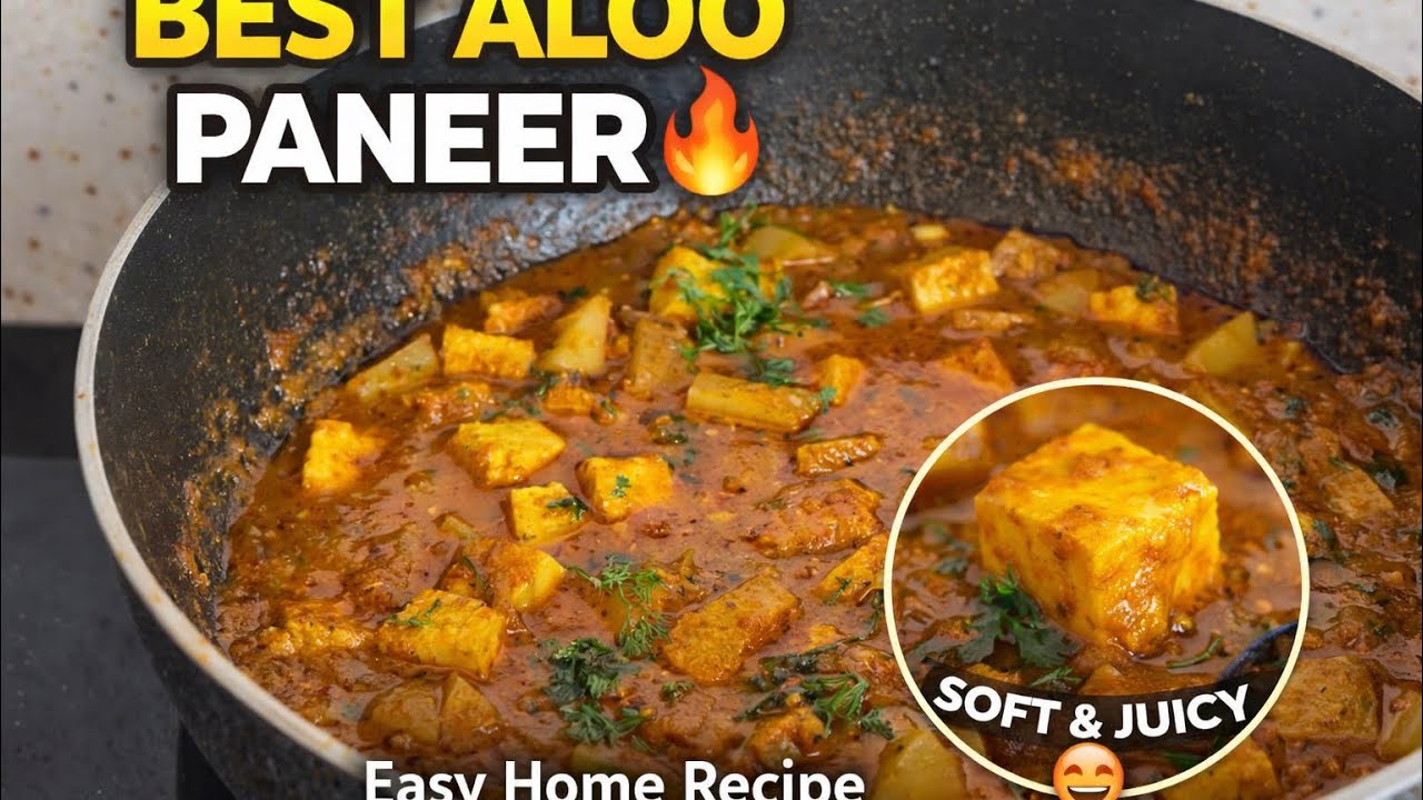 Aloo Paneer Curry Recipe in Kannada | Easy & Tasty Hotel Style Aloo Paneer Masala😍