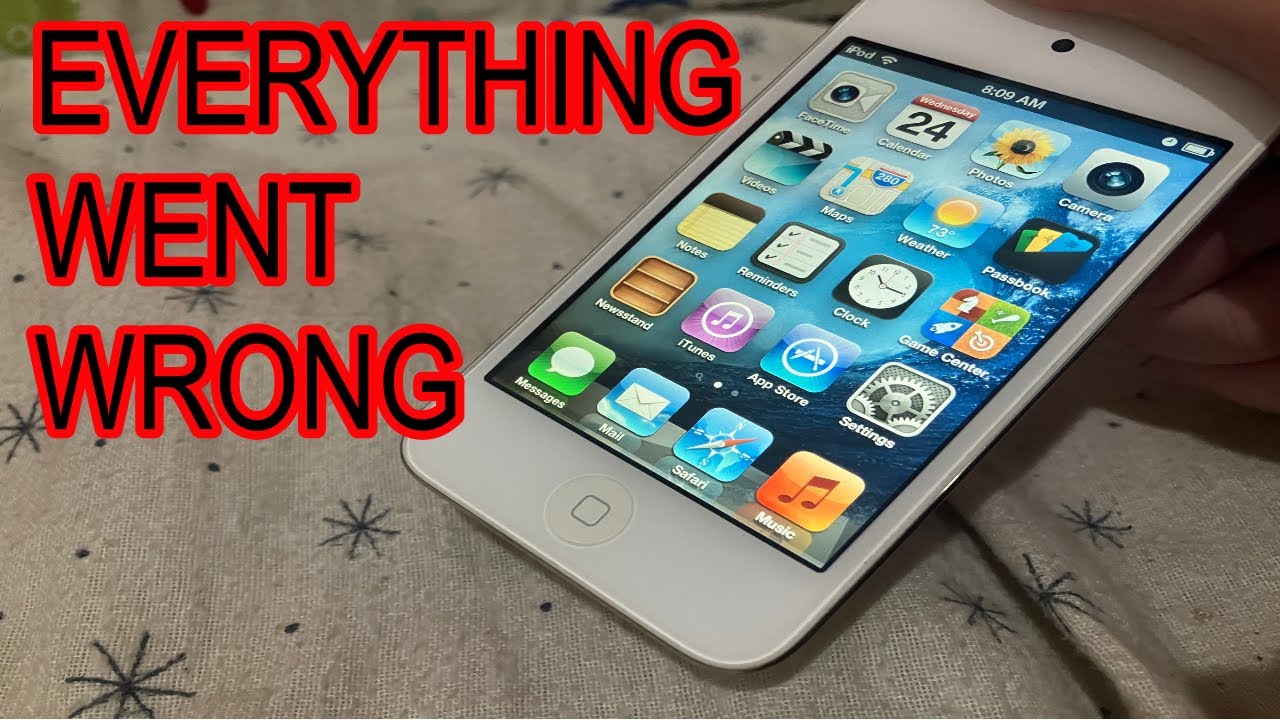 JAILBREAKING an iPod touch but EVERYTHING goes wrong...