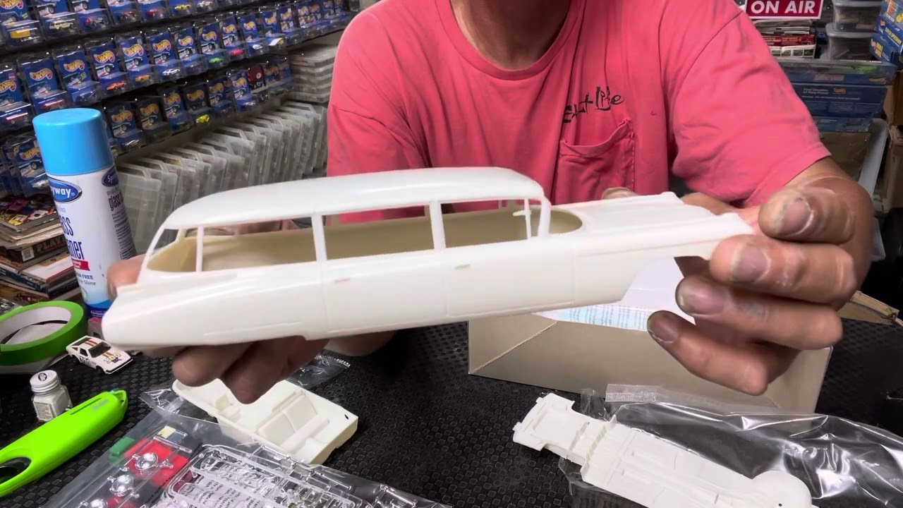 Model kit opening surf shark AMT reissue from round 2 . #collection #modelbuilding #hoarder #model