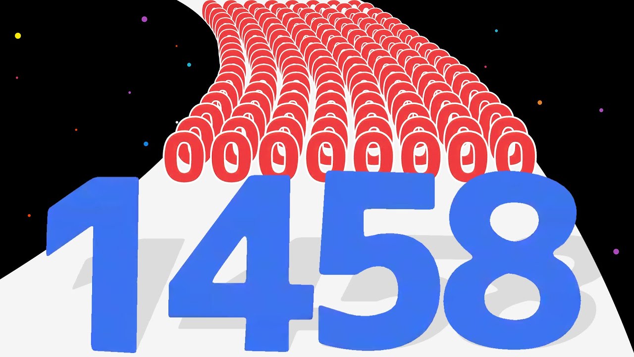 SLIDE NUMBER RUN 3D - Мастер чисел, Бег и Слияние (Удовлетворяющие мобильные игры)