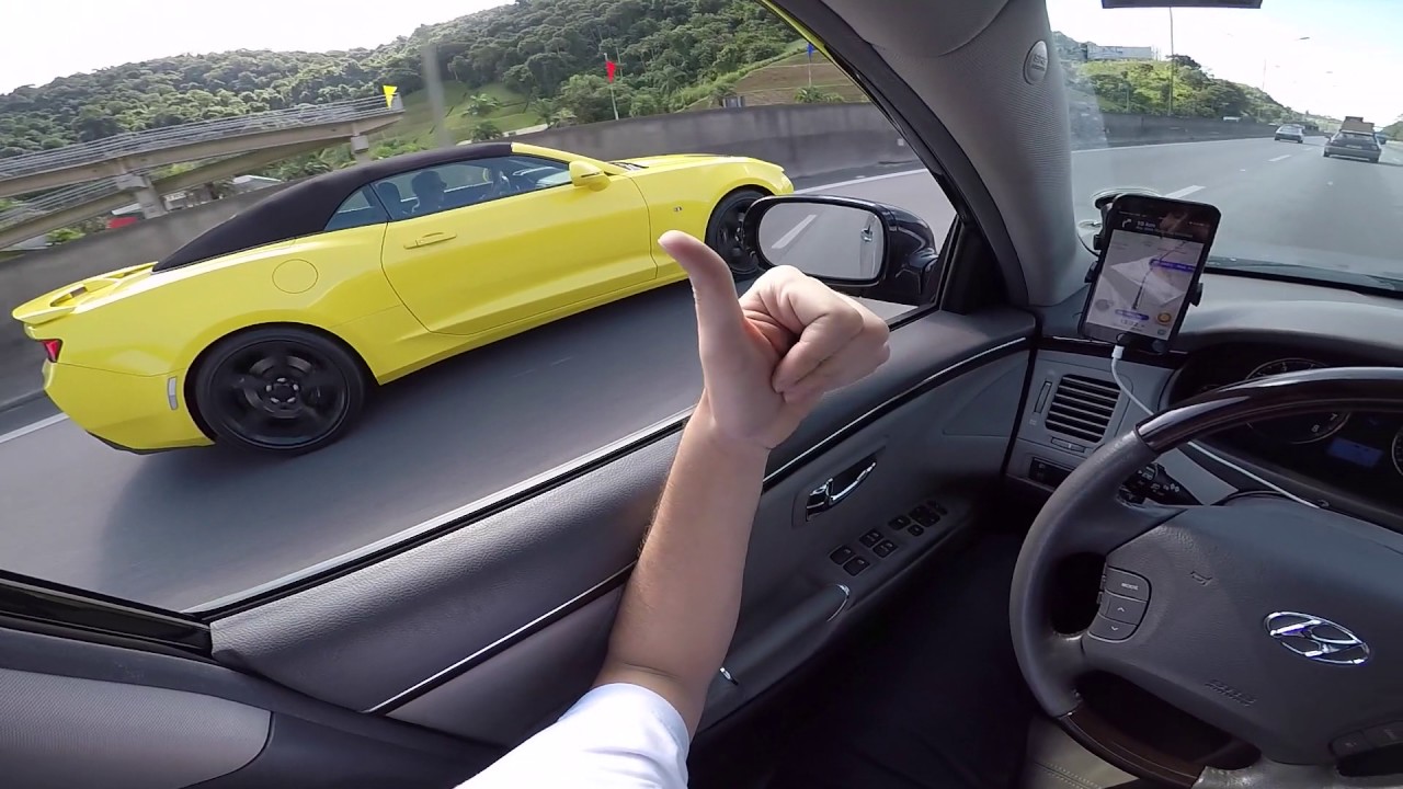 Hyundai Azera V6 3.3 Acelerando na Rodovia Castello Branco Test Drive Onboard POV GoPro