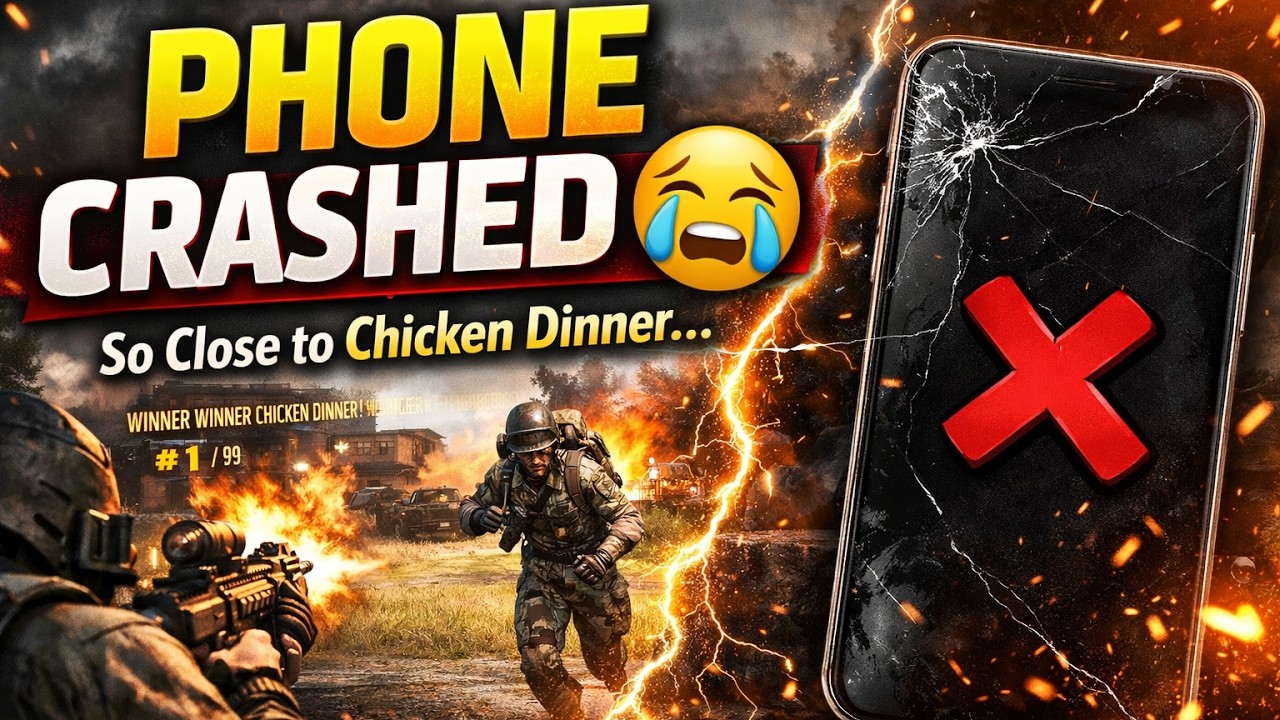 So Close to Chicken Dinner… But My Phone Said No 💔📱 | Ediot Gaming