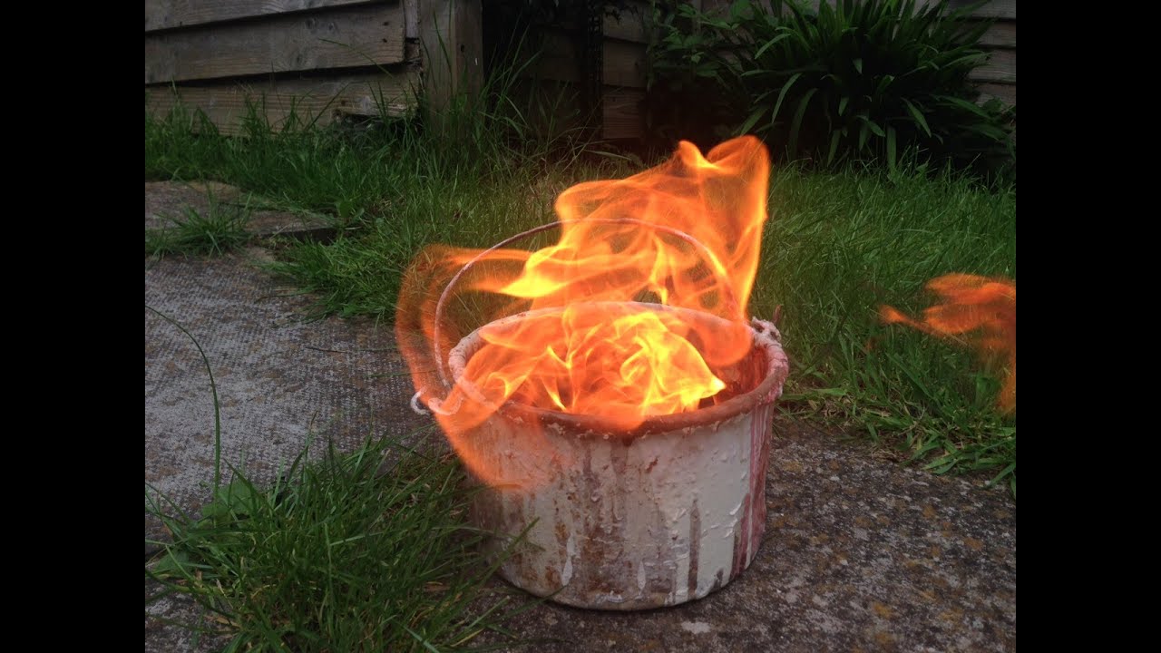 How to burn out a old metal paint kettle