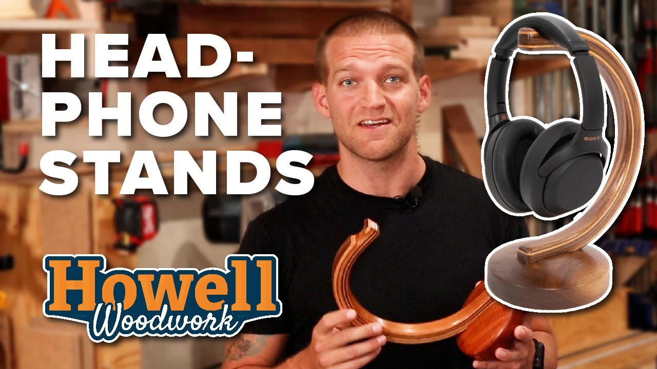 Bent Lamination Headphone Stands // Howell Woodwork
