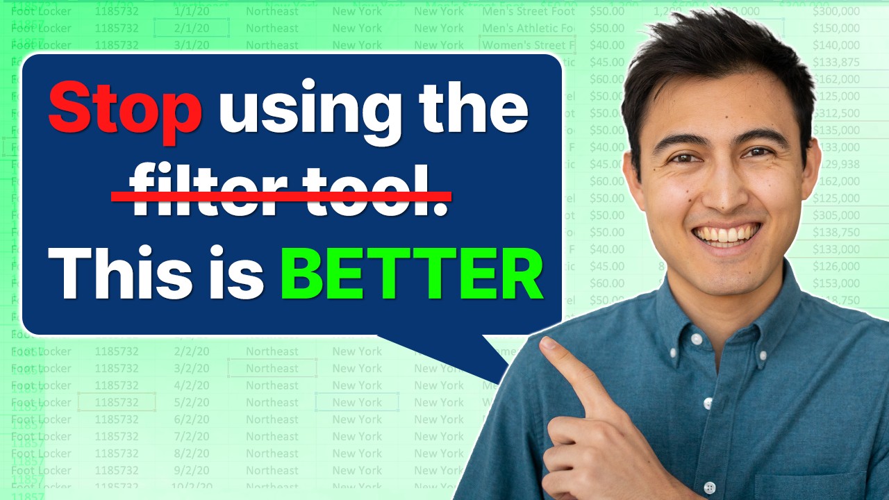 Master the FILTER Formula in Excel (Beginner to Pro)
