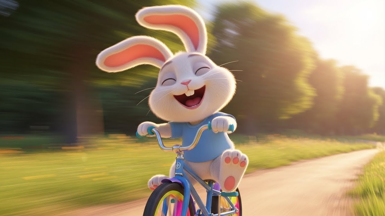 Велосипед Банни издает звук «Звонок Звонок» 🚴‍♂️🔔🐰 | мультфильм для детей и весёлые приключения