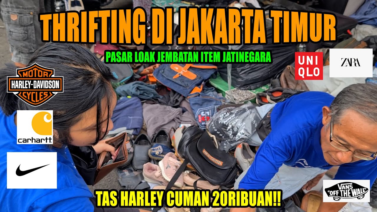 TAS TAS BEKAS MULAI DARI 5RIBUAN!! - THRIFTING DI PASAR LOAK JEMBATAN ITEM JATINEGARA