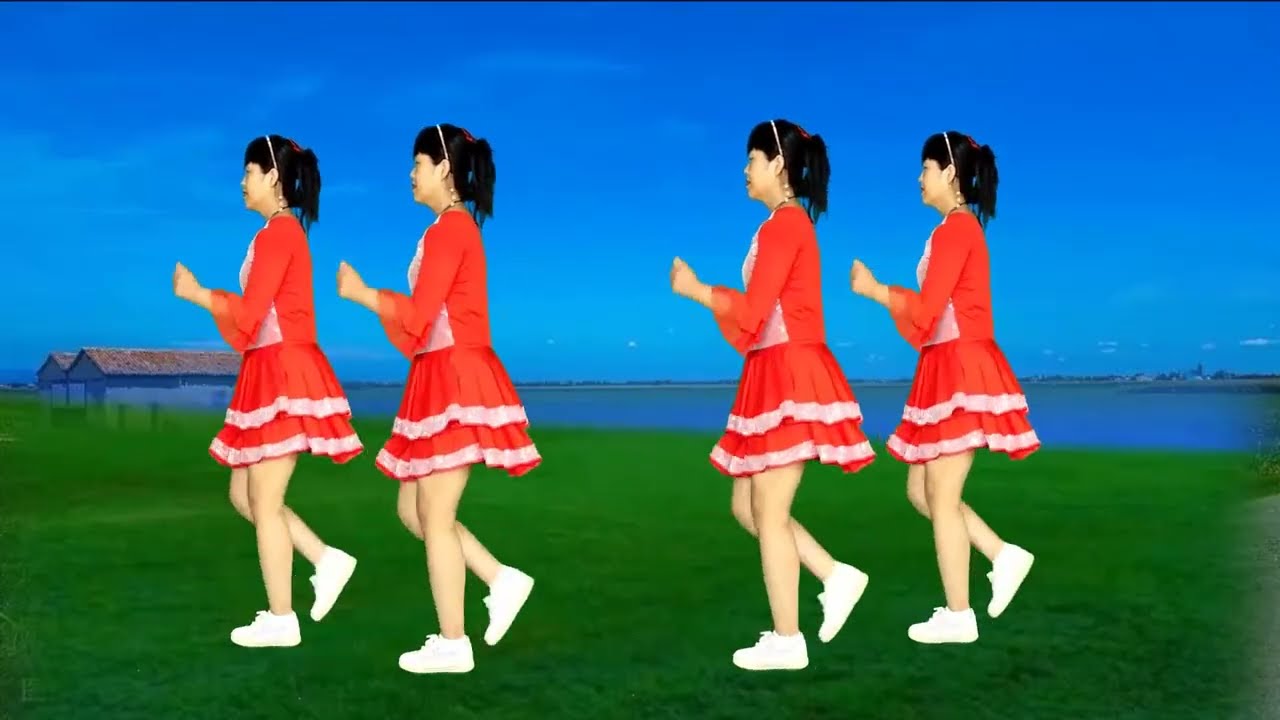 32步广场舞《风中火》网络热歌十分好听