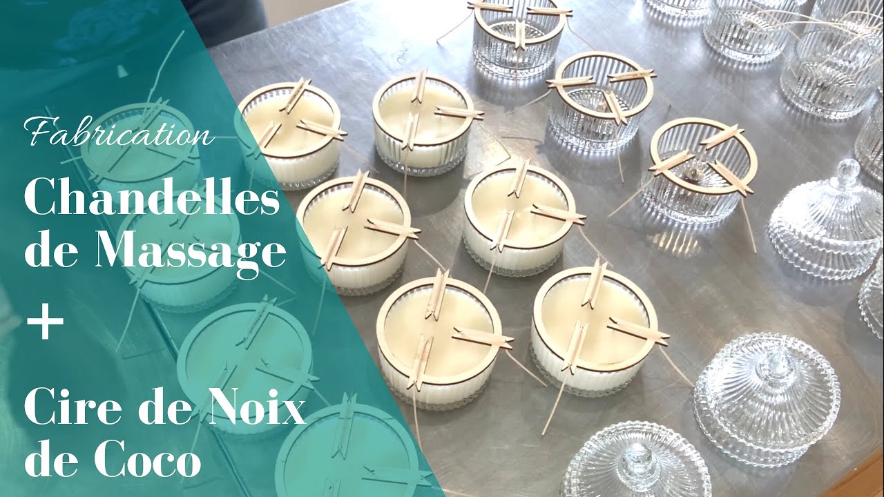 La Fabrication de nos Chandelles de Massage | Cire de Noix de Coco