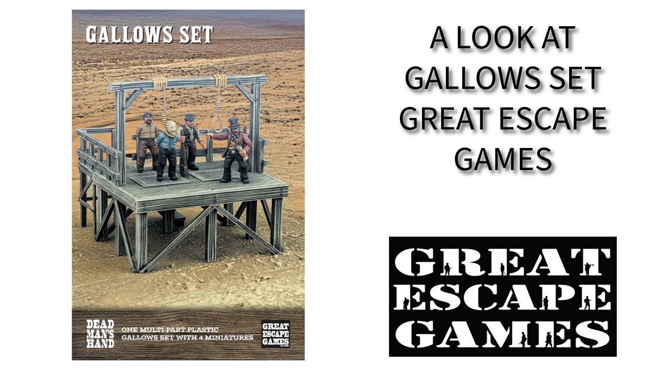 A Look at Dead Man's Hand Gallows Set. Great Escape Games 