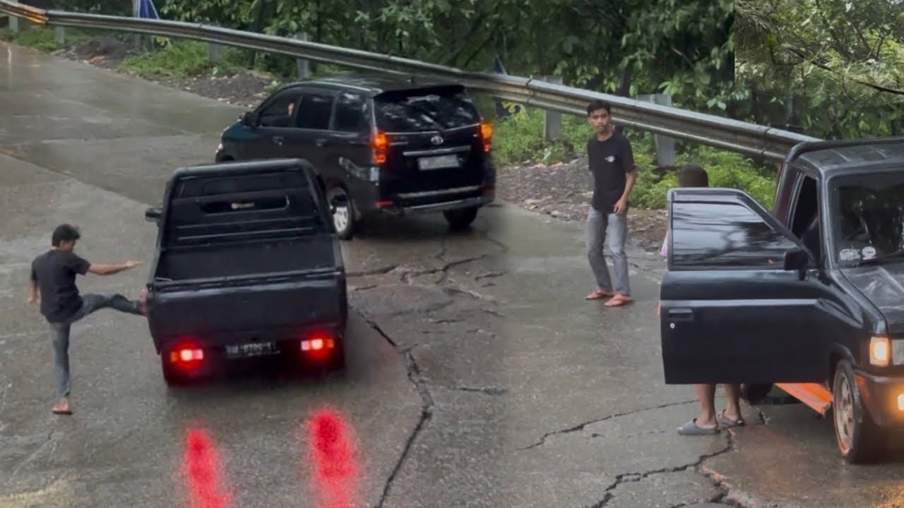 Supir Dua Mengamuk, Pertengkaran Hebat Terjadi di Sitinjau Lauik