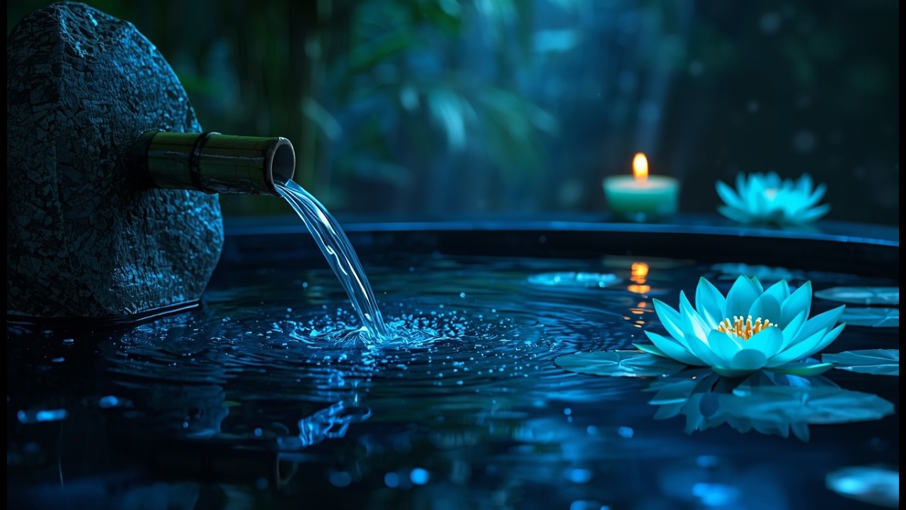 Soothing Bamboo Fountain Ambience for Insomnia and Calm Mind | LIVE 24/7