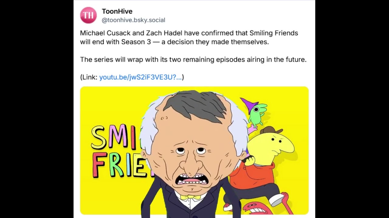 Mr. Boss reacts to the end of Smiling Friends