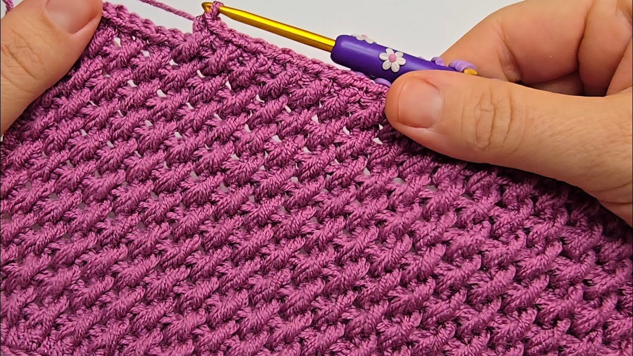 VERY EASY & UNUSUAL Crochet Patternfor Beginners!🧶🩷 Crochet Stitch for BabyBlanket & Bag