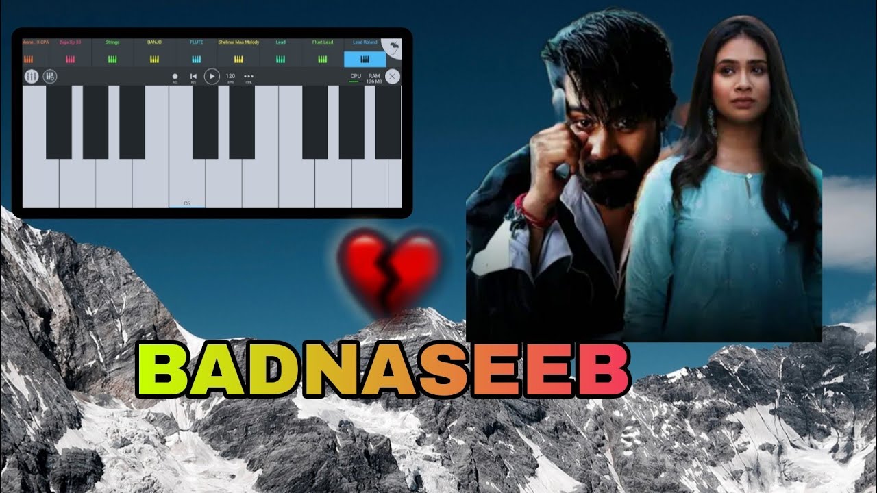 BADNASEEB SAMBALPURI SONG 🎹 FL STUDIO MOBILE PIANO 🍂🖤SAD SONG TRENDING