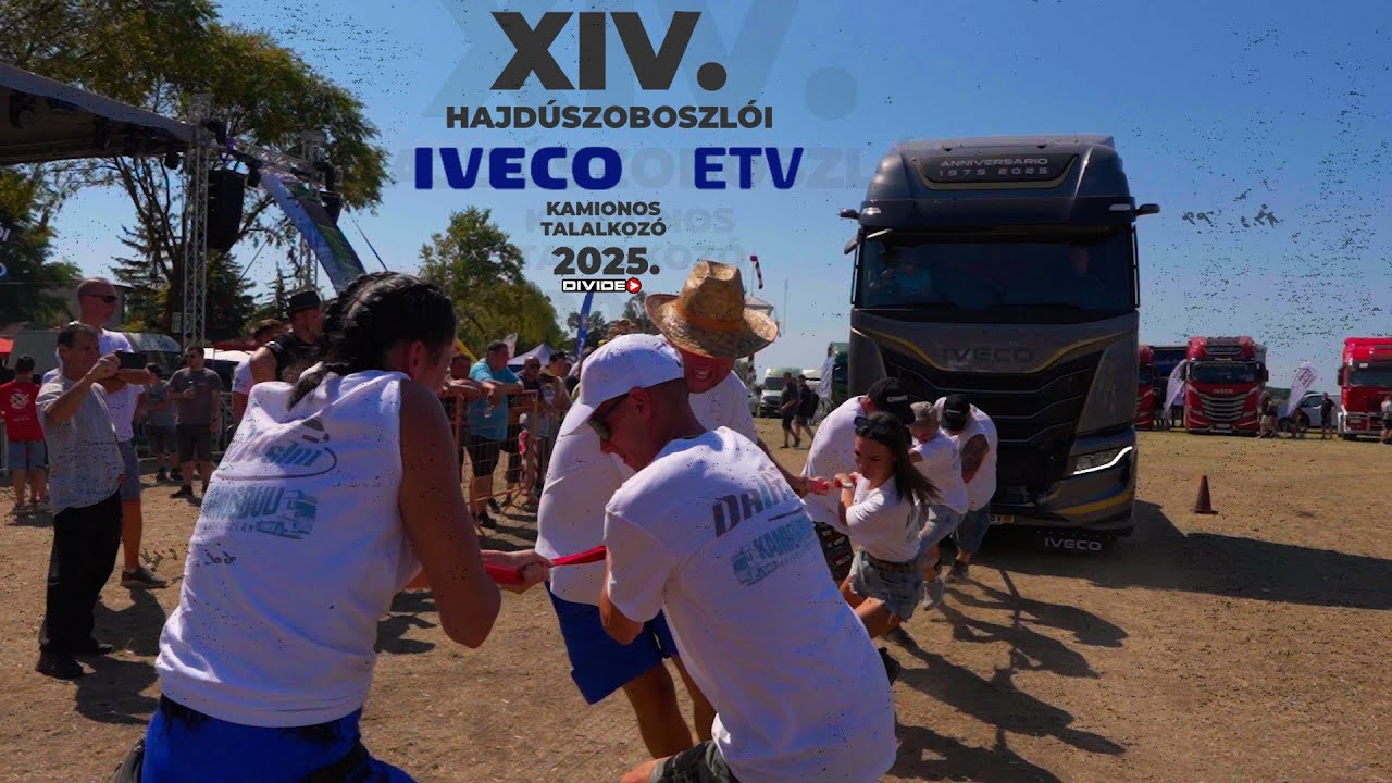 XIV. HAJDÚSZOBOSZLÓI Kamionos Találkozó 2025 | Divideo