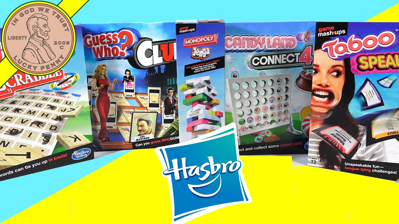 Parents Guide To Hasbro's Mash Ups Games!  Monopoly Jenga, Scrabble, Connect 4
