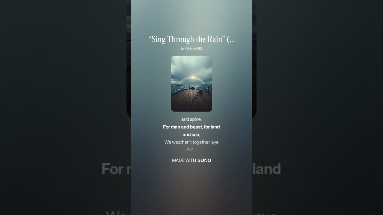 “Sing Through the Rain” Sea Shanty