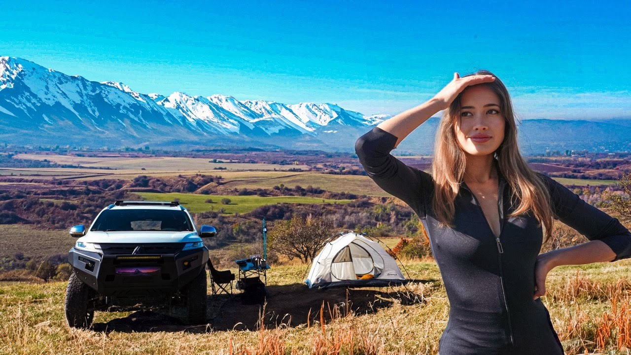 Relaxing SOLO CAR CAMPING in the Mountains with Unexpected Guest | ASMR