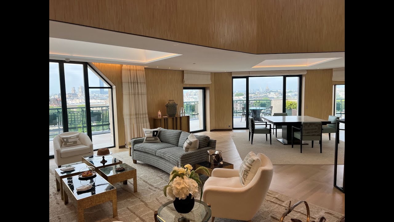 Paris LVMH Cheval Blanc Luxury hotel €45,000 per night QUINTESSENCE SUITE with indoor swimming pool