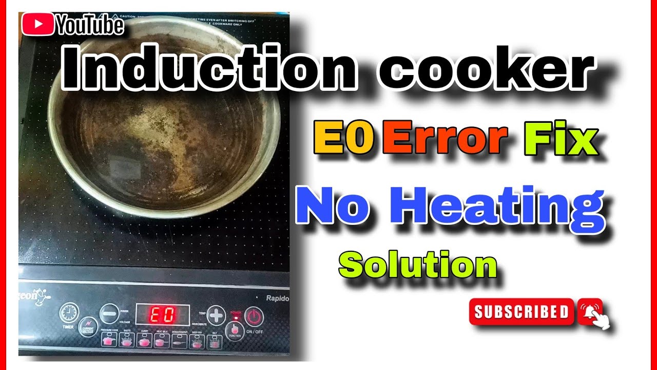 Induction Cooker e0 Error Solutions || Induction Cooker Not Heating Problem 
