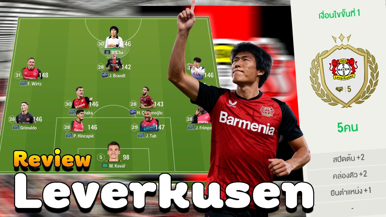 รีวิวทีม เลเวอร์คูเซ่นชุดแชมป์ l วิ่ง 158 อย่างบ้า !!! l FCONLINE