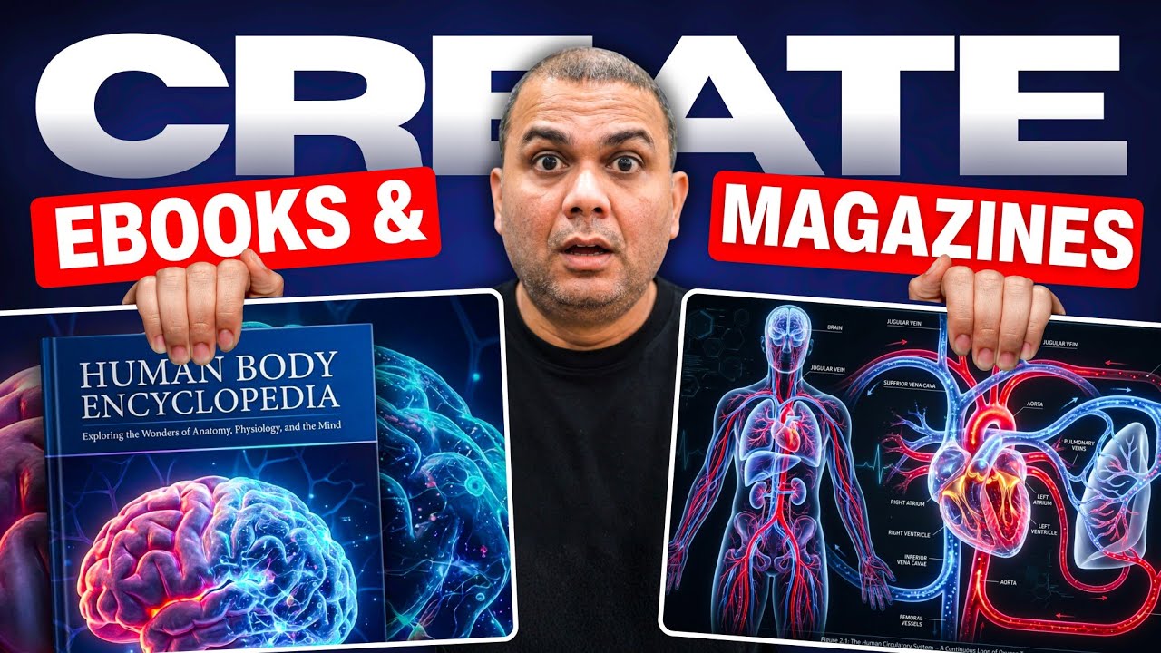 Create Stunning eBooks & Magazines with AI (NotebookLM + Gemini + Google Flow)|Complete Workflow|498