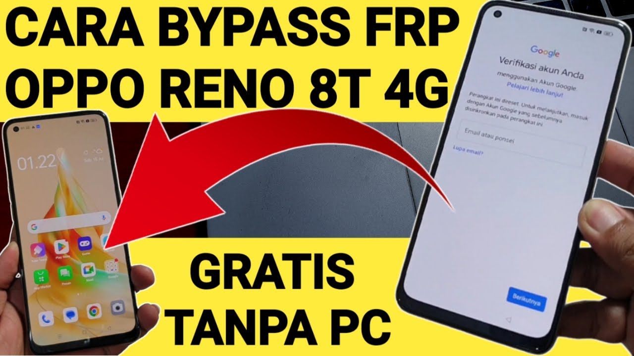 Cara Bypass Frp Oppo Reno 8T 4G Gratis Tanpa Komputer
