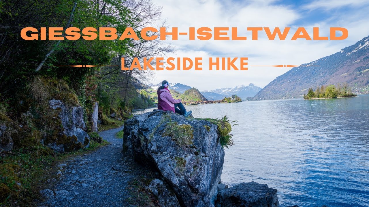 Giessbach - Iseltwald   Lakeside hike 4K