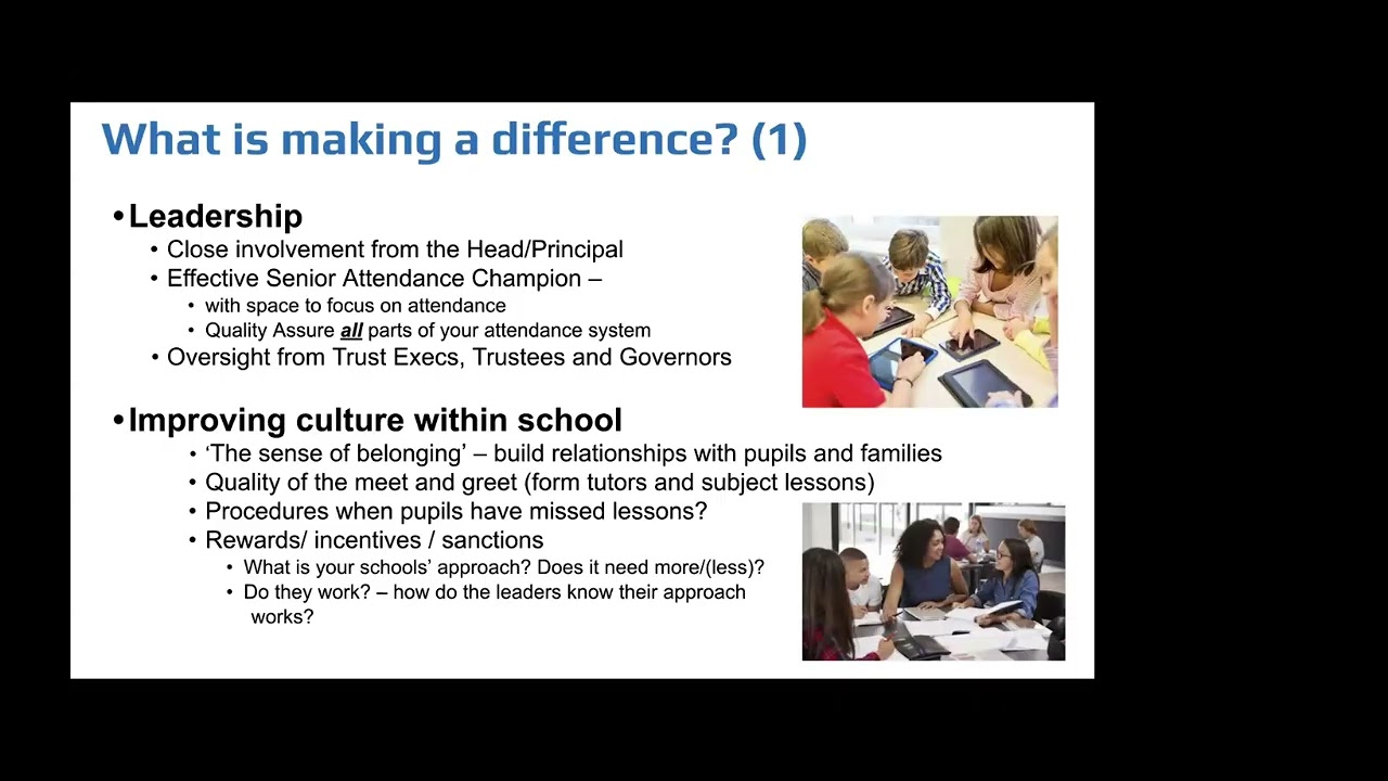 Improving attendance: what every board needs to know - GovernorHub and DfE webinar