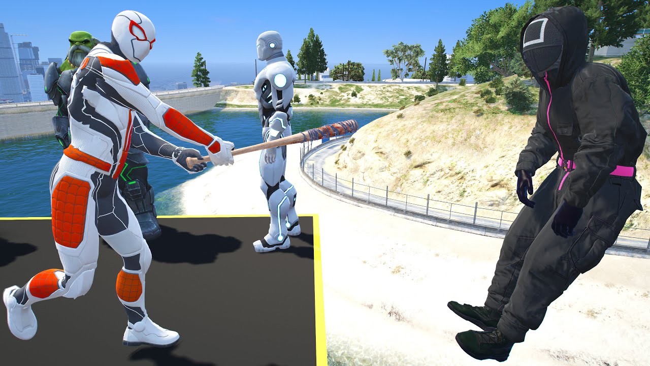 GTA 5: THAT WAS BRUTAL! SPIDER-MAN WITH A BASEBALL BAT vs  SUPERHEROES! (Euphoria Physics) Ep.72