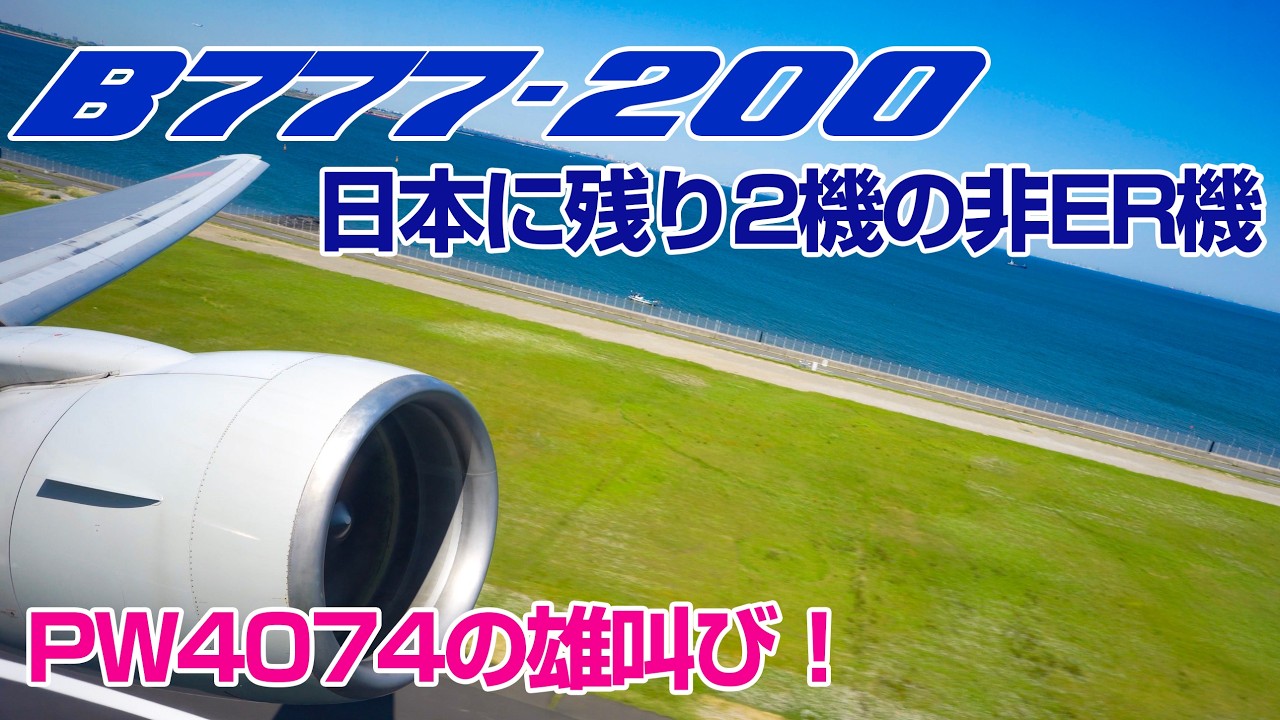 日本に残り2機！B777-200 機内環境音 JA714A NH65 HND-CTS Seat：9A 【最高音質】#飛行機に乗っている気分になれる動画