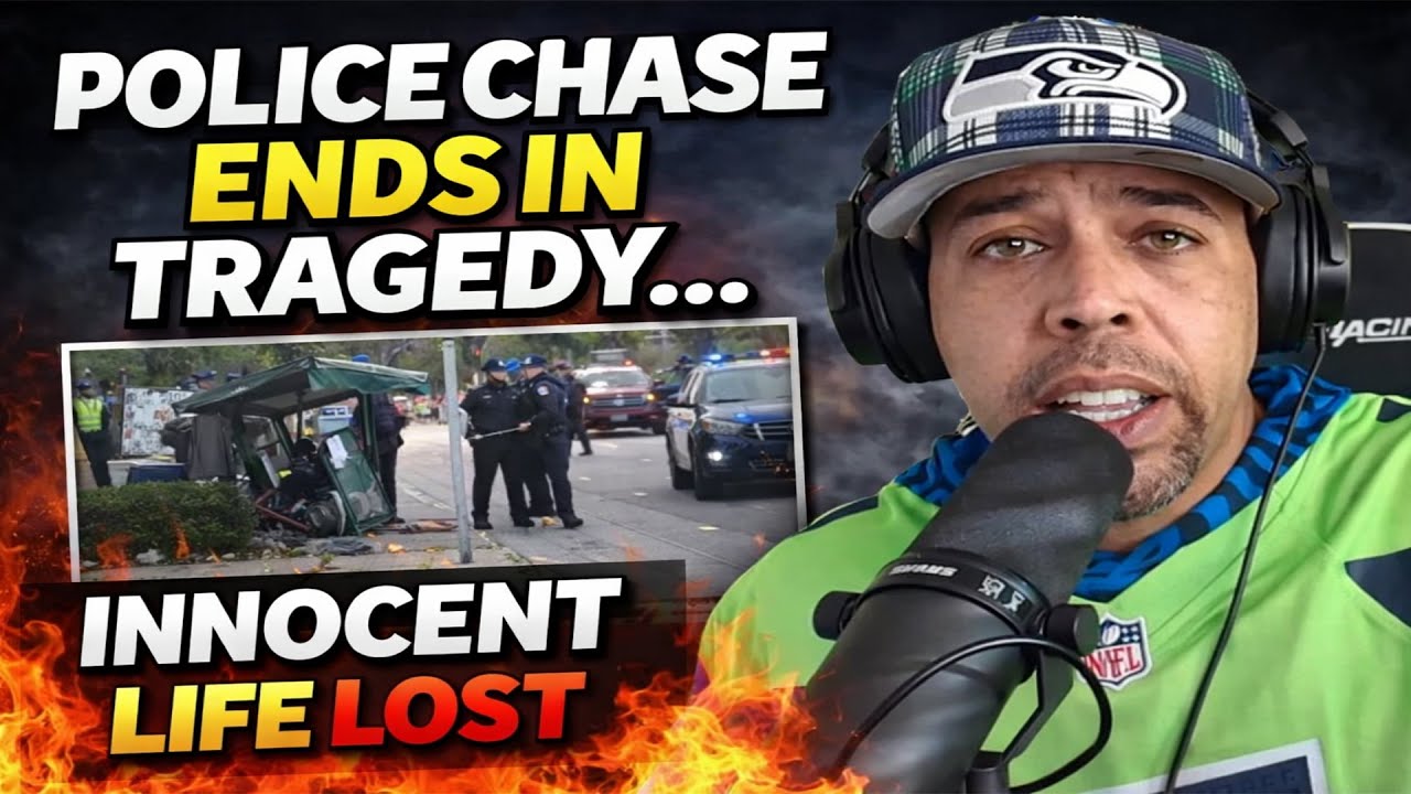 Pedestrian cut in half during shocking police chase! Graphic and disturbing scene. 