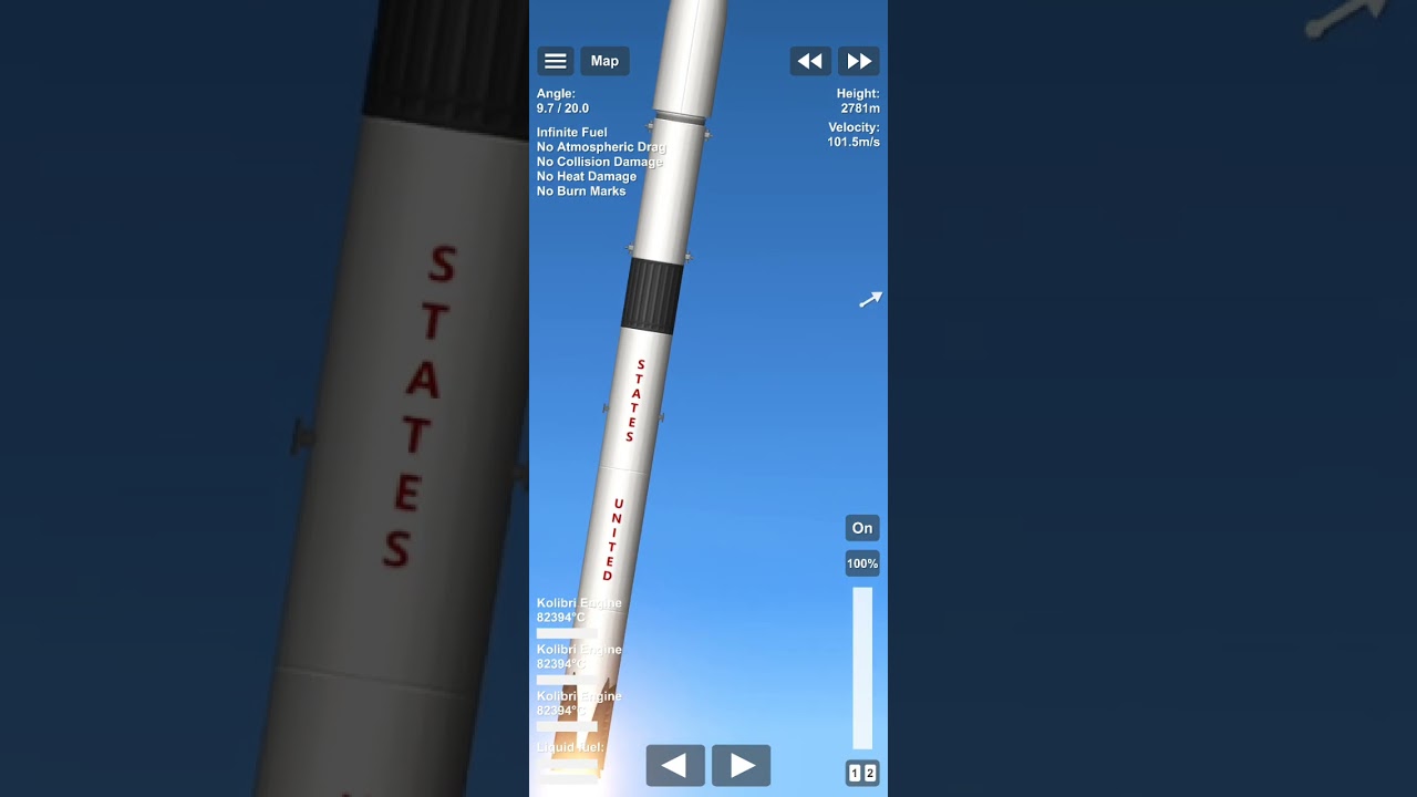 space flight simulator falcon 9 test flight SFS LIKE AND SUBSCRIBE FOR MORE SFS