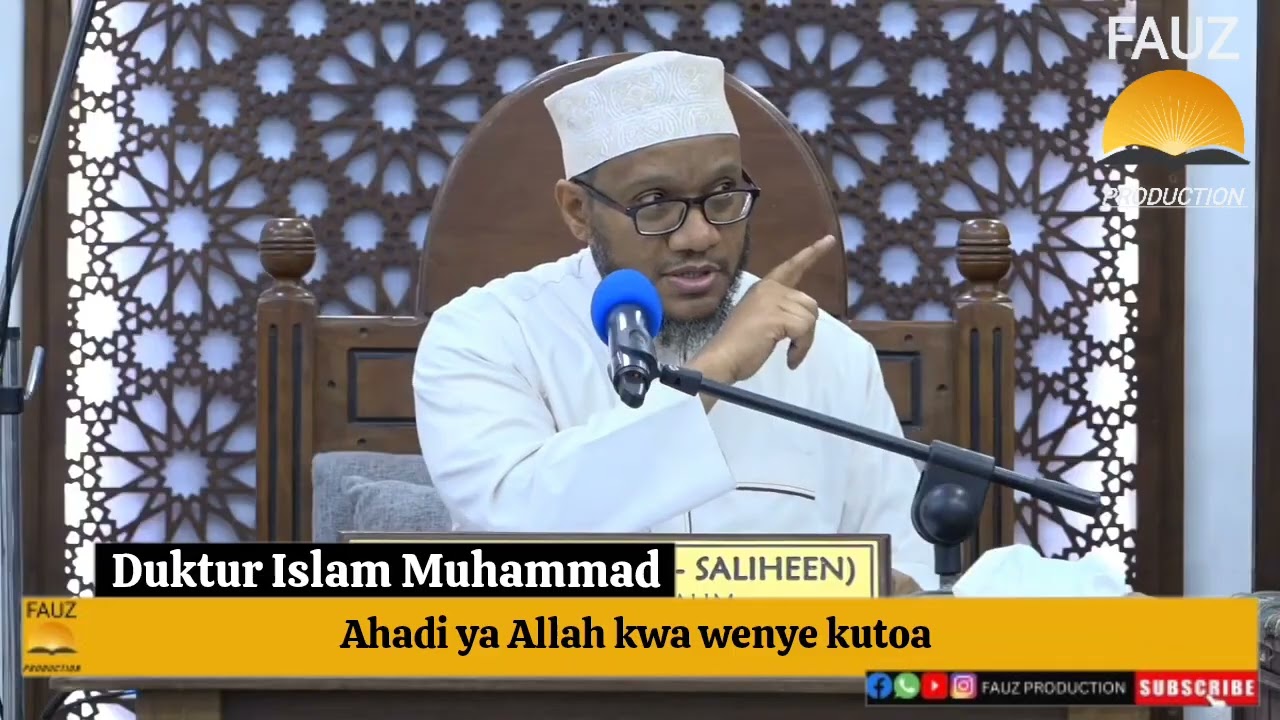 Ahadi ya Allah kwa Wenye kutoa//DUKTUR ISLAM MUHAMMAD 