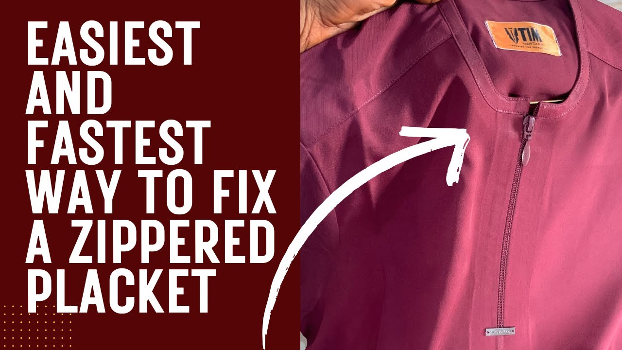 How to fix a zippered placket