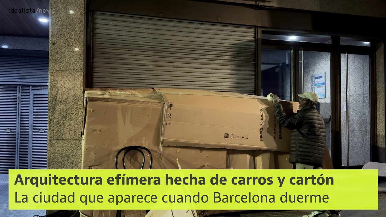 Arquitectura de cartón: la Barcelona que se construye cuando se apagan las luces