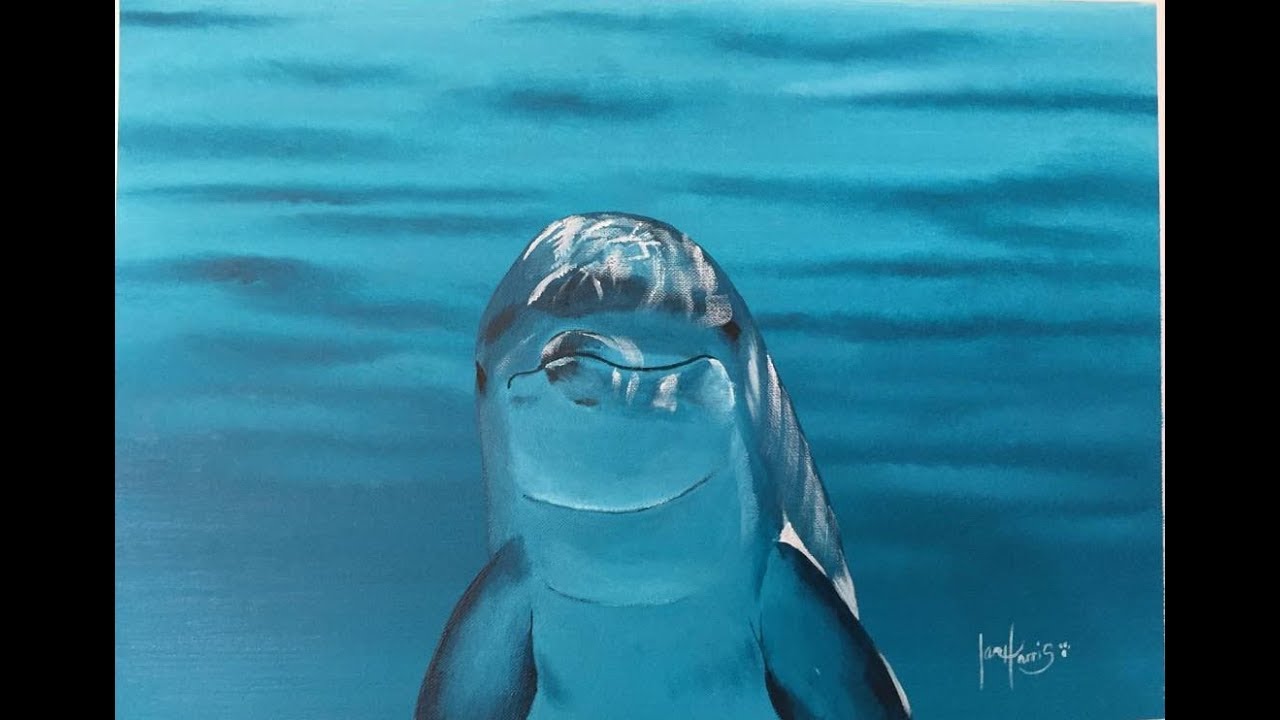 #162. How to paint a Dolphin for advanced beginners