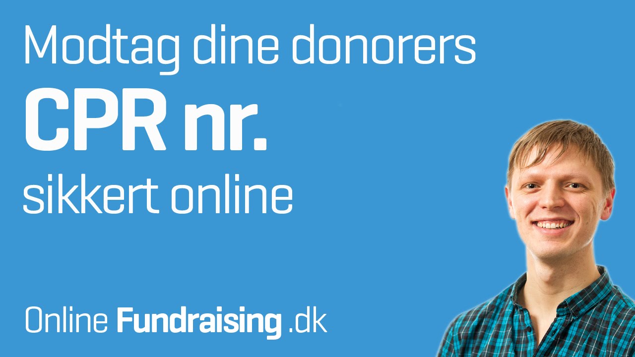 Modtag CPR numre fra dine givere online