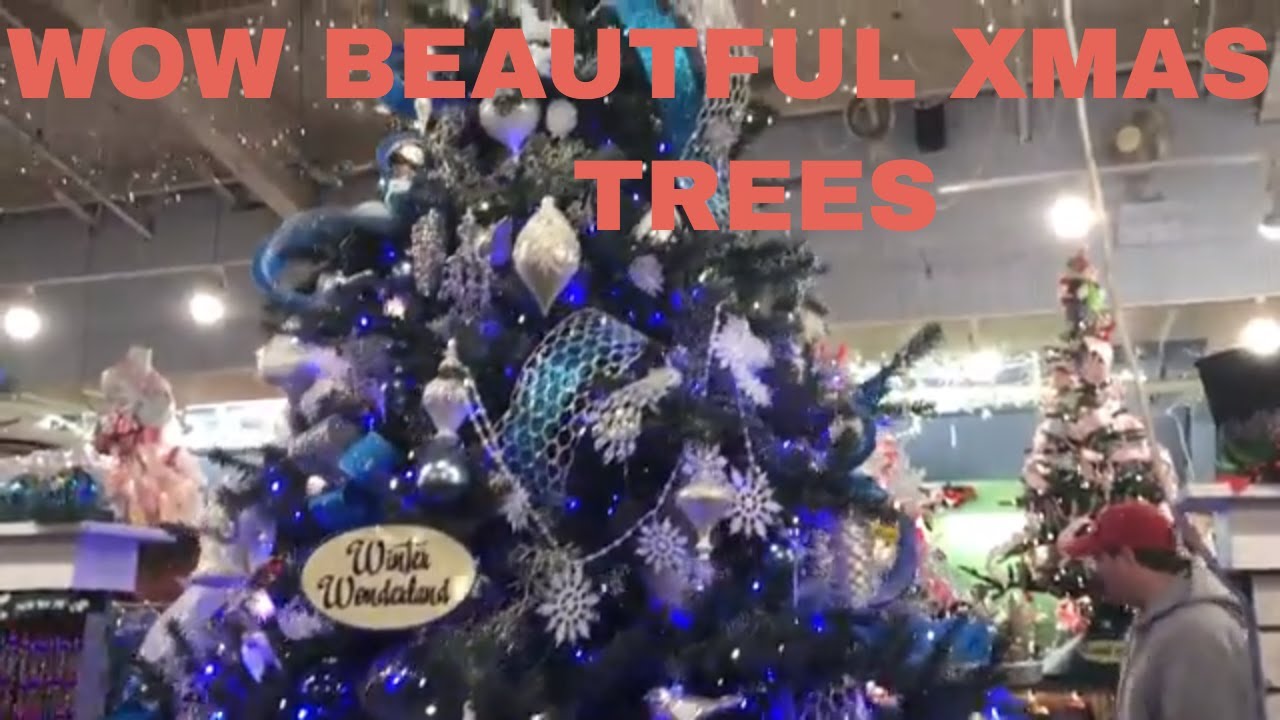 Rotating Christmas Trees Lighted And Beautifully Decorated 2017