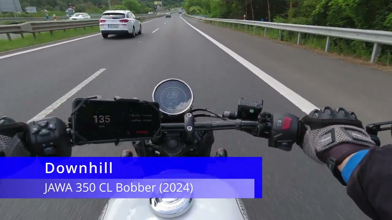 JAWA 350 CL Bobber (2024) Top Speed (GPS)