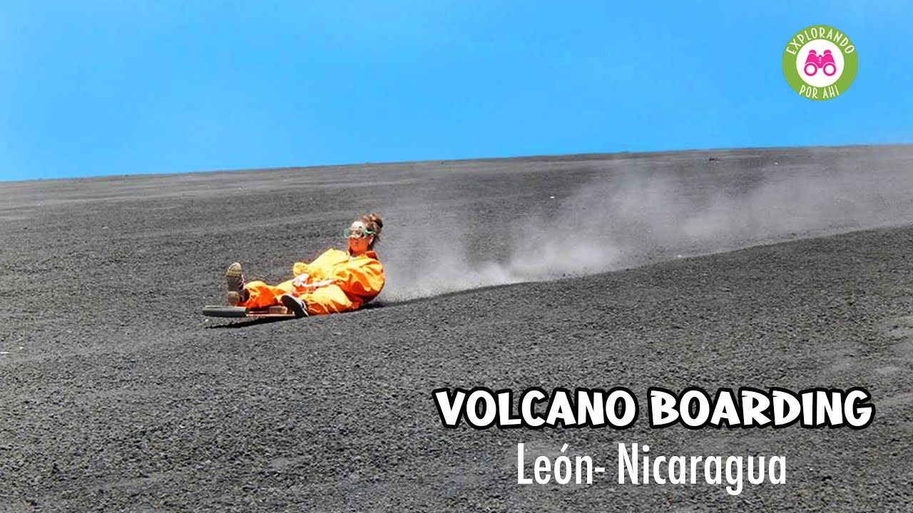 Volcano🌋 Boarding en el Cerro Negro, Nicaragua- Explorando por ahí...