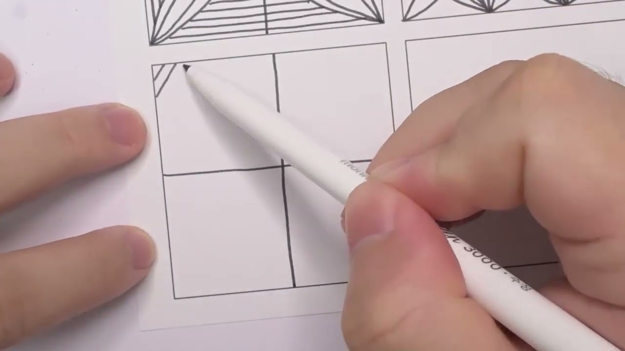 （Day 81）Pen control#draw with me #line art #line drawing #zantangle  #drawing lines