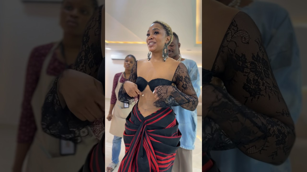 Sharon Ooja was stunned by the magic created on her traditional dress 